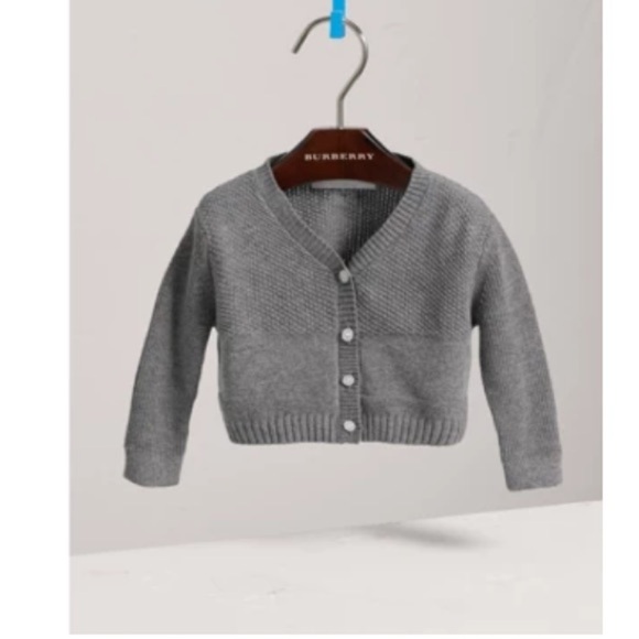 Burberry  Multi-stitch Cotton Cardigan - Picture 1 of 3